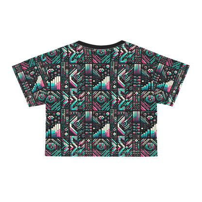 Digital Artistry Digital-native Streetwear Crop Tee - 8404 Design-60