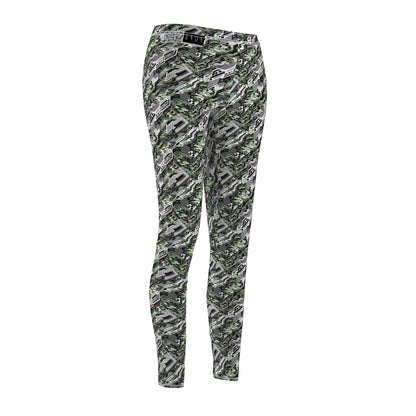 Tech Camo Fusion Tech-Forward Streetwear With a Futuristic Edge Women's Cut & Sew Casual Leggings - 8404 Design-46
