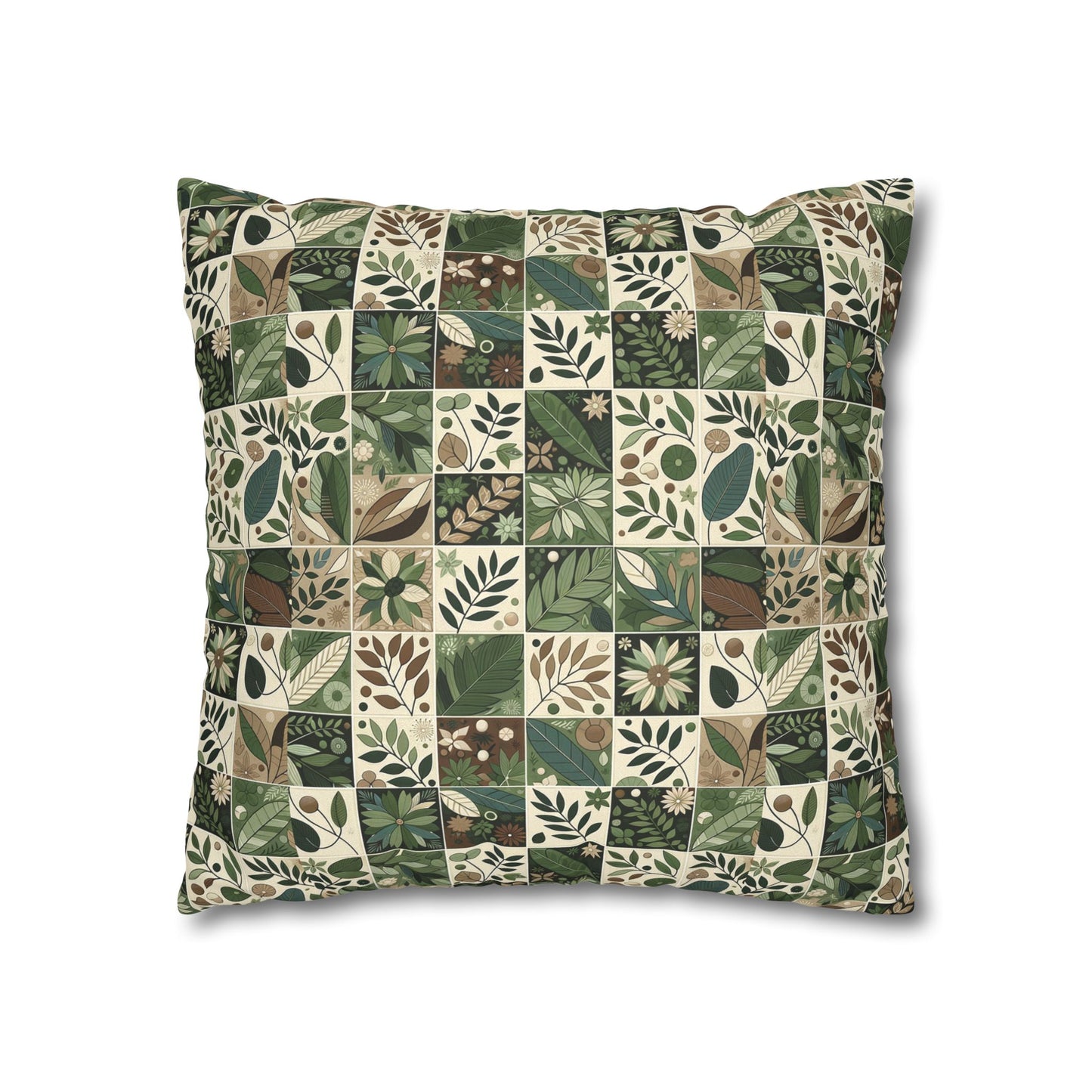 Streetwear Sustainability Environmentally Conscious Streetwear with a Natural Aesthetic Faux Suede Square Pillowcase - 8404 Design-57