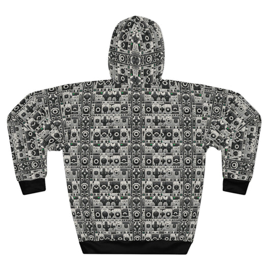 Tech Utility Aesthetics Tech-Forward Minimalism Pullover Hoodie - 8404 Design-60