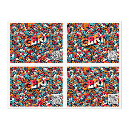Neo-Traditional Street Art Modern Street Art Fusion Sticker Sheets - 8404 Design-58