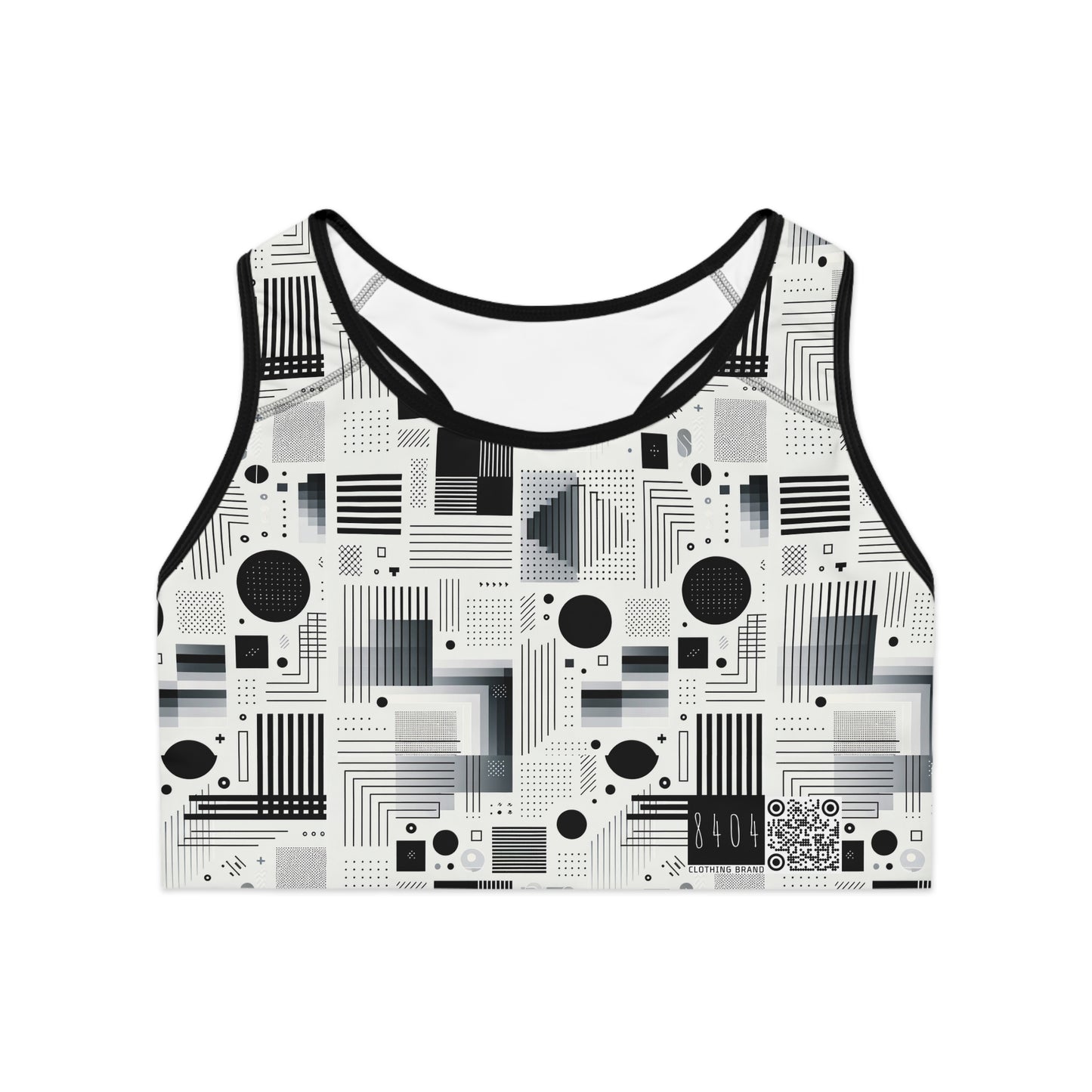 Digital Minimalism Minimalist Tech Sports Bra - 8404 Design-60