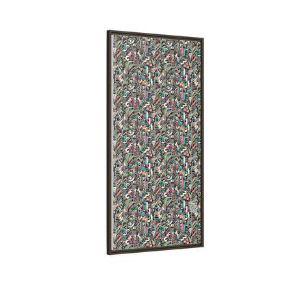 Digital Street Art Urban Street Style Matte Canvas, Framed (multi-color) - 8404 Design-74 B
