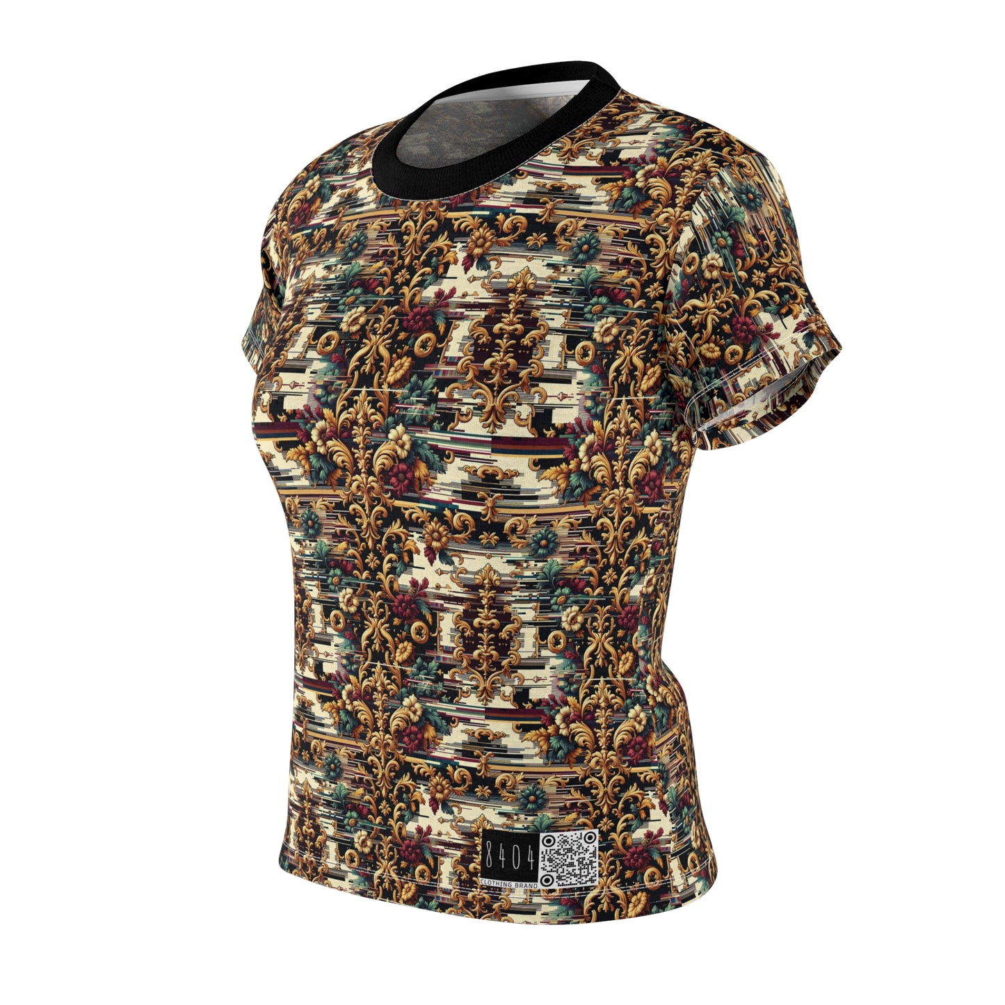 Digital Renaissance Modern Baroque Fusion Women's Cut & Sew Tee - 8404 Design-63