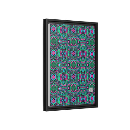 Digital Glitch Vibes Tech-Inspired Streetwear Matte Canvas, Framed (multi-Color) - 8404 Design-71 B