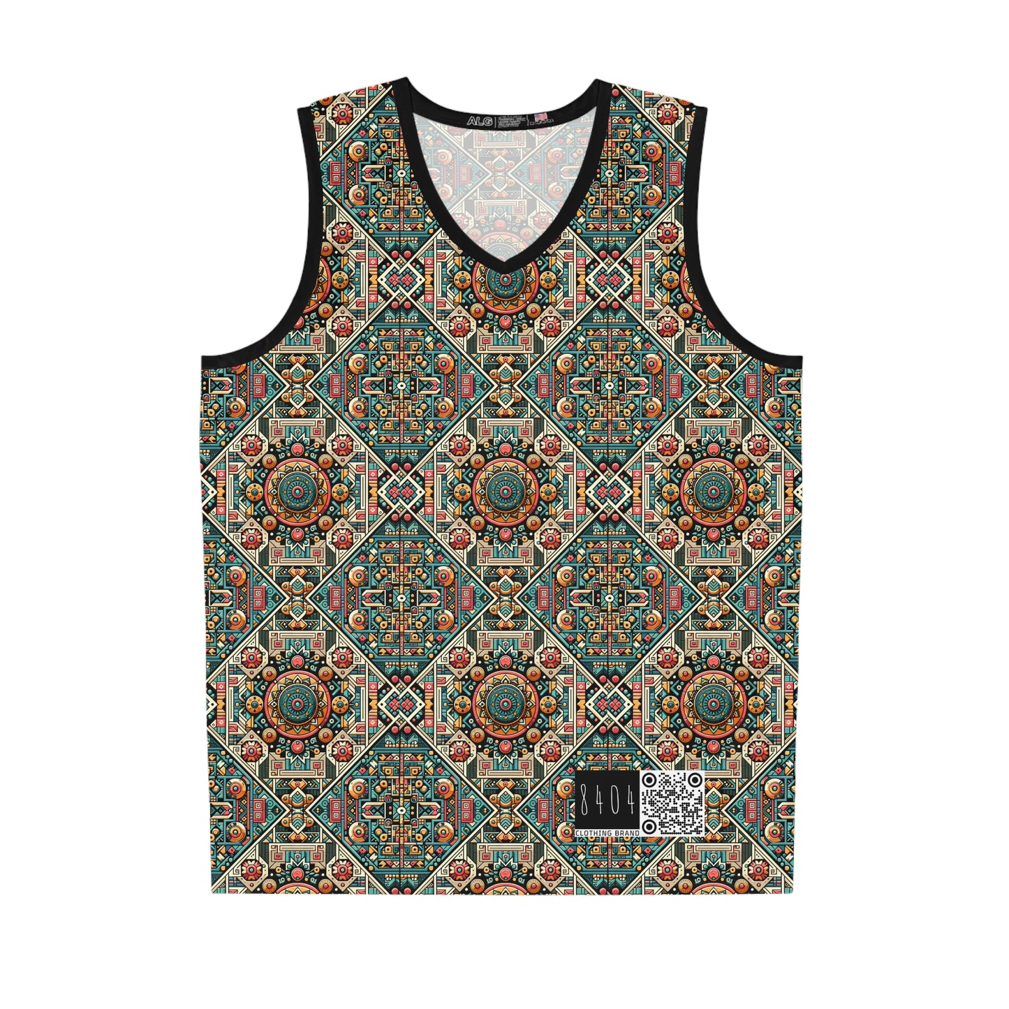 Cultural Fusion Tech Blend of Cultural Heritage With Tech-Inspired Elements Basketball Jersey - 8404 Design-74
