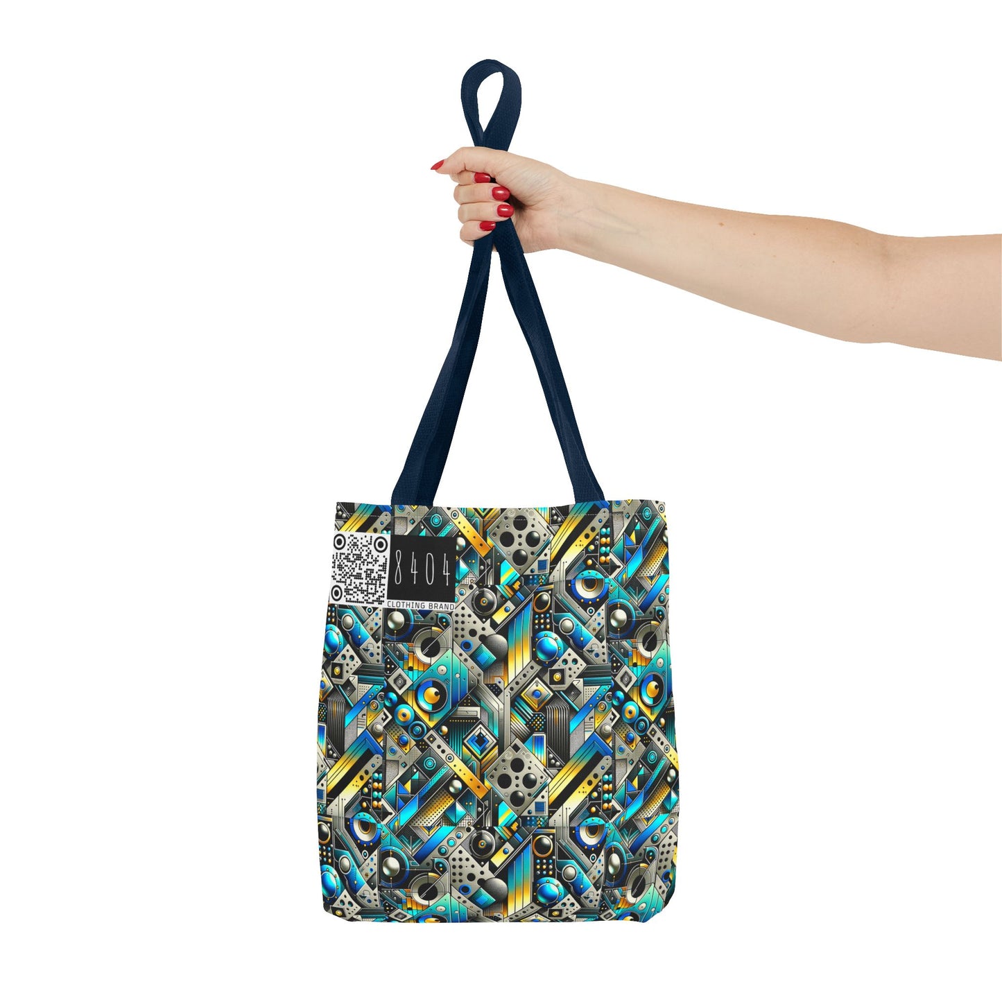Tech Art Fusion Tech-Forward Streetwear Tote Bag - 8404 Design-50