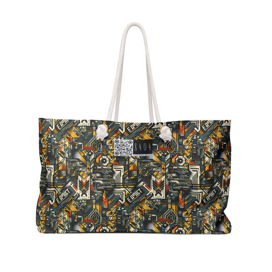 Digital Punk Futuristic Grunge Weekender Bag - 8404 Design-49