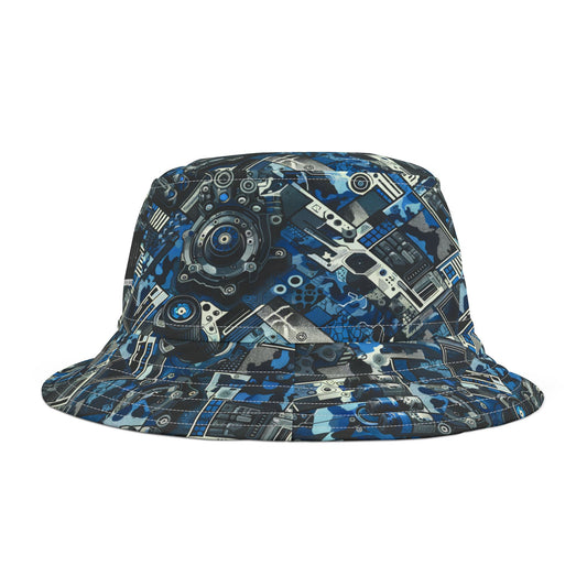 Tech Urban Camo Tech-Forward Streetwear With a Futuristic Military Edge Bucket Hat - 8404 Design-60