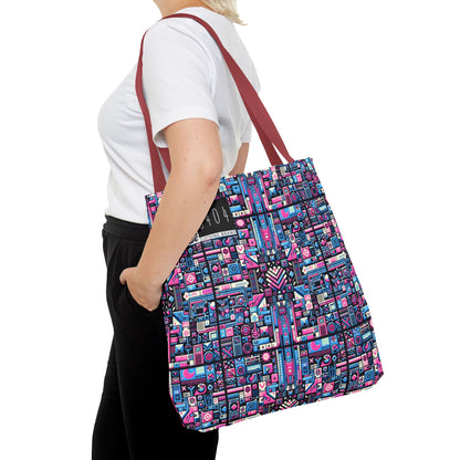 Digital Rebellion Youthful Streetwear with a Rebellious Digital Twist Tote Bag - 8404 Design-65
