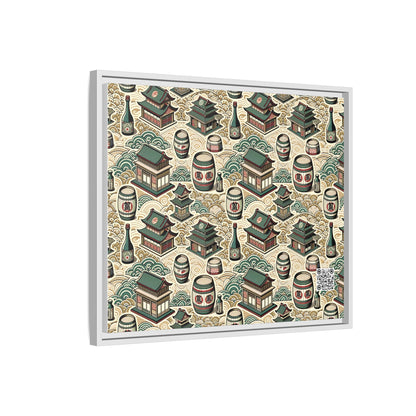 Cultural Artisanal Fusion Contemporary Cultural Elegance Matte Canvas, Framed (multi-Color) - 8404 Design-68 B