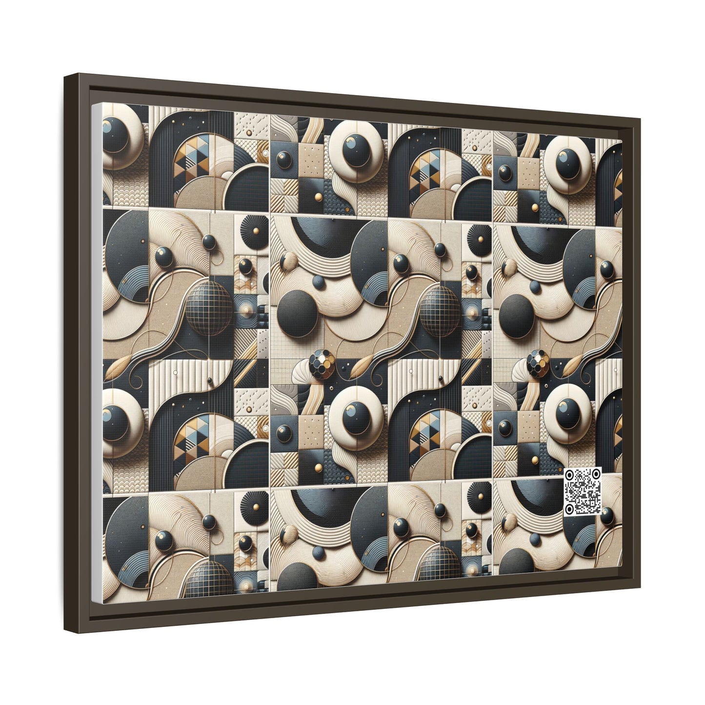 Tech-forward Luxe Streetwear Tech Luxe Fusion Matte Canvas, Framed (multi-color) - 8404 Design-71 A