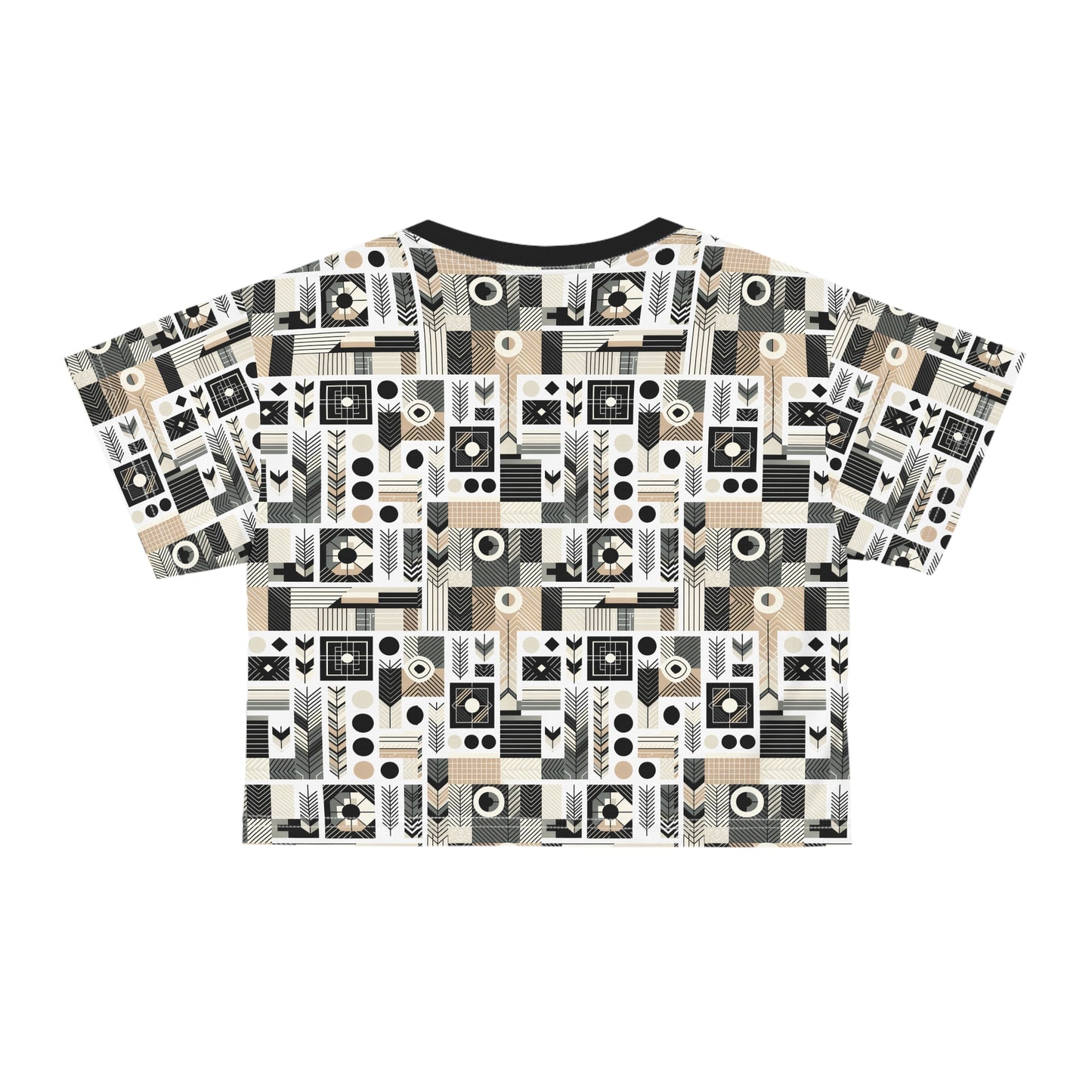 Elevated Athleisure Modern Sophistication With Sporty Elements Crop Tee - 8404 Design-57