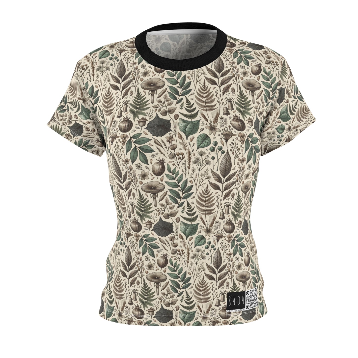 Sustainable Streetwear Modern Eco-Conscious Women's Cut & Sew Tee - 8404 Design-57