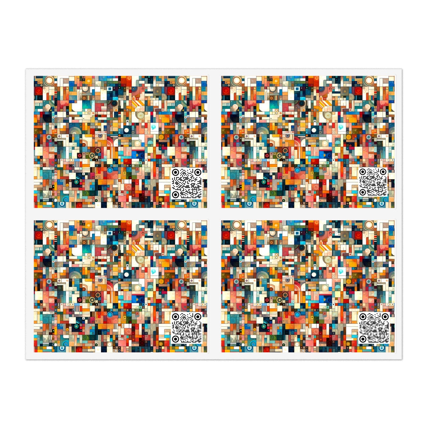 Digital Artistic Expression Artistic Streetwear Sticker Sheets - 8404 Design-46