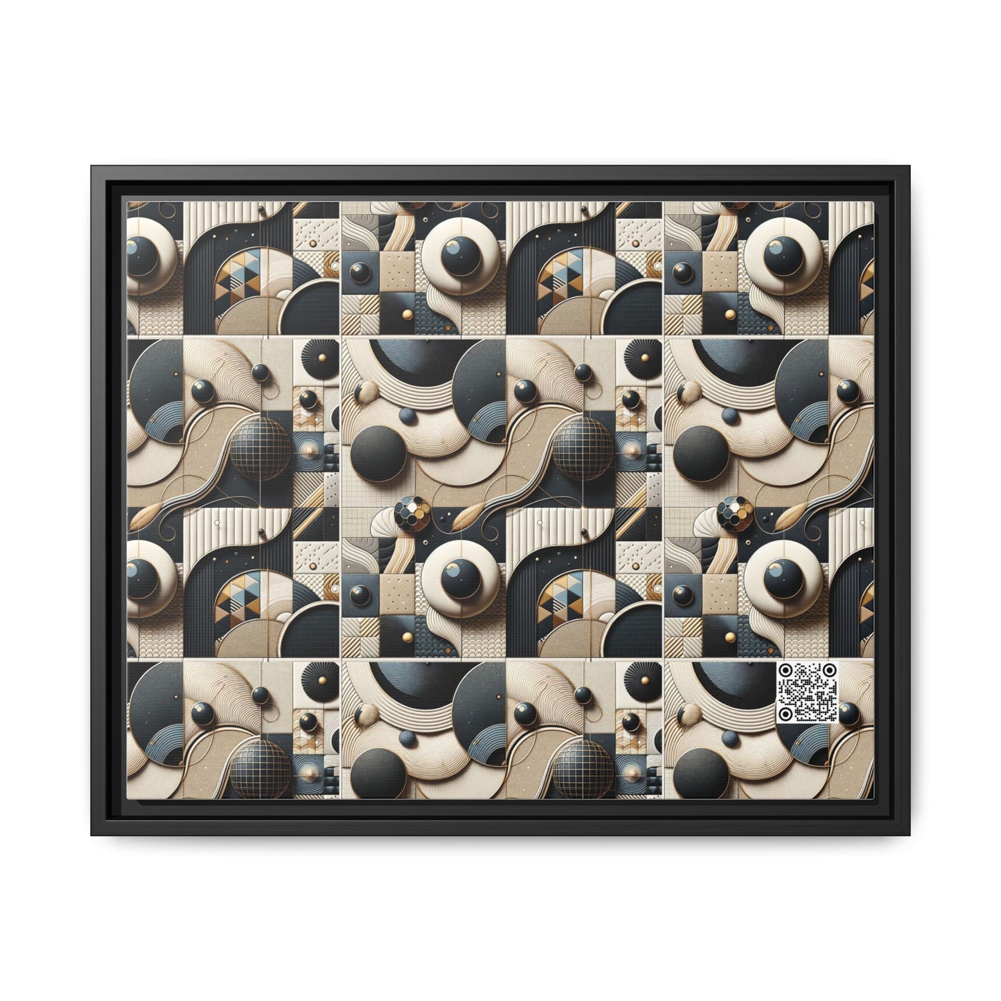 Tech-forward Luxe Streetwear Tech Luxe Fusion Matte Canvas, Framed (multi-color) - 8404 Design-71 A