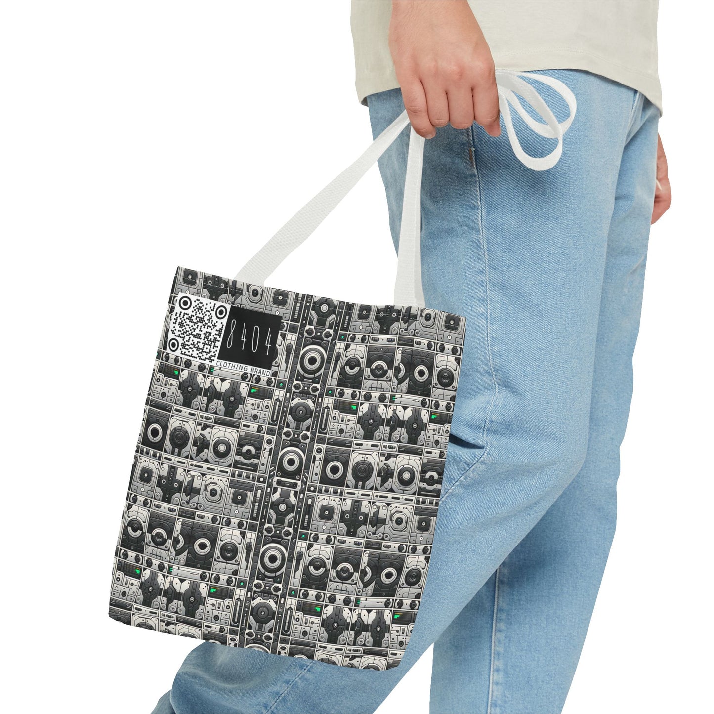 Tech Utility Aesthetics Tech-Forward Minimalism Tote Bag - 8404 Design-60