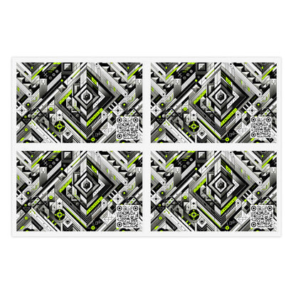 Elevated Sporty Tech Tech-Forward Streetwear Sticker Sheets - 8404 Design-48