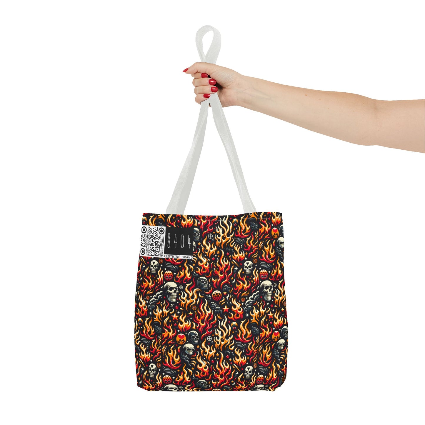 Flame Graphics Maximalist Streetwear Tote Bag - 8404 Design-76