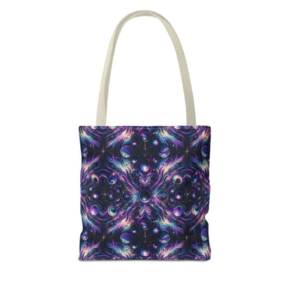 Galactic Hues Tech-Forward Cosmic Fusion Tote Bag - 8404 Design-41