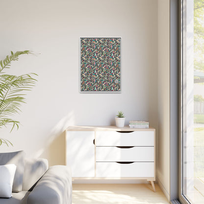Digital Street Art Urban Street Style Matte Canvas, Framed (multi-color) - 8404 Design-74 A
