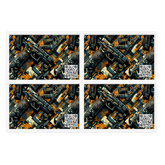 Digital Punk Futuristic Grunge Sticker Sheets - 8404 Design-47