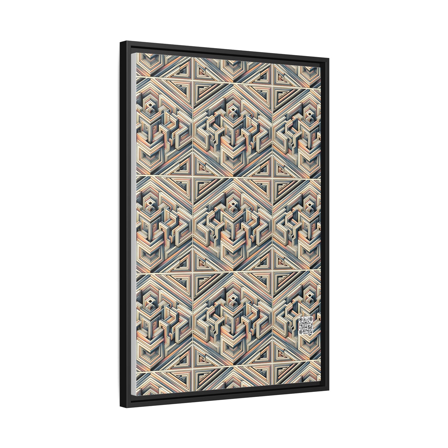 Tech Illusion Graphics Futuristic Artistry Matte Canvas, Framed (multi-color) - 8404 Design-52 A