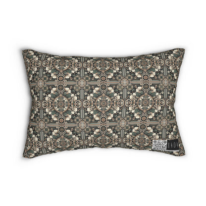 Cyber Garden Party Tech Garden Extravaganza Spun Polyester Lumbar Pillow - 8404 Design-66 S
