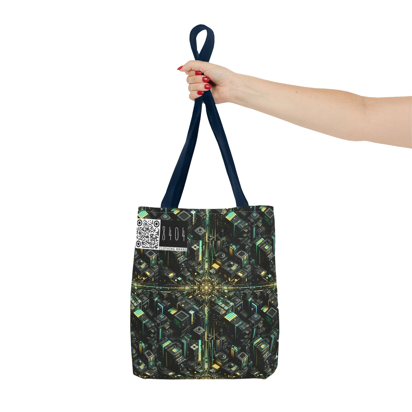 Tech Noir Graphics Tech-Inspired Streetwear Tote Bag - 8404 Design-66