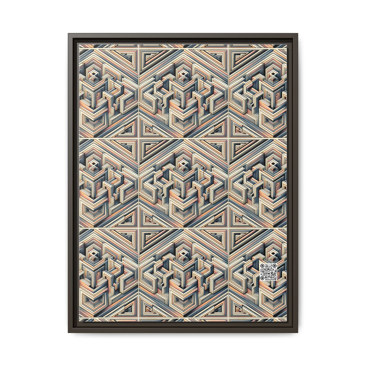 Tech Illusion Graphics Futuristic Artistry Matte Canvas, Framed (multi-color) - 8404 Design-52 A