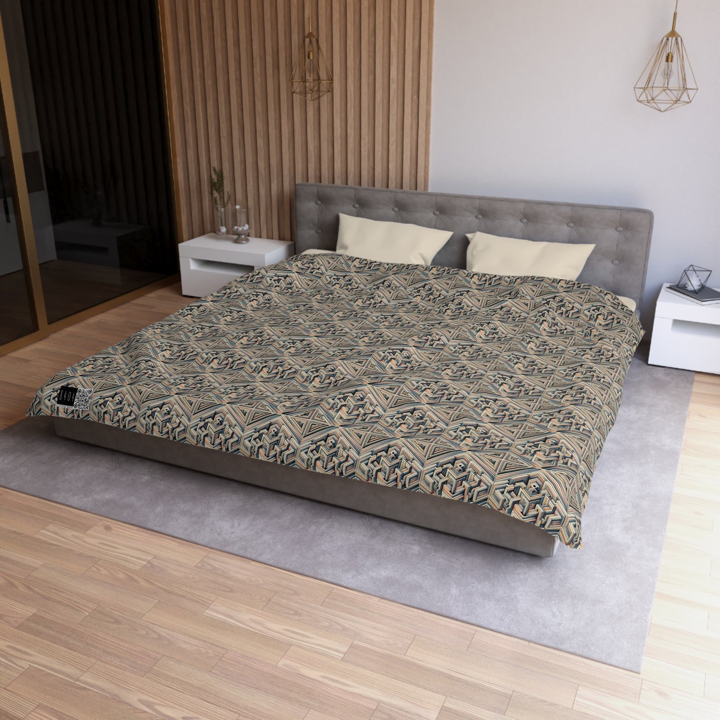 Tech Illusion Graphics Futuristic Artistry Microfiber Duvet Cover - 8404 Design-52