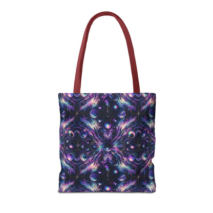 Galactic Hues Tech-Forward Cosmic Fusion Tote Bag - 8404 Design-41