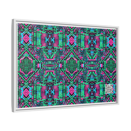Digital Glitch Vibes Tech-Inspired Streetwear Matte Canvas, Framed (multi-Color) - 8404 Design-71 A