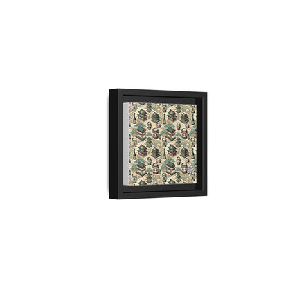 Cultural Artisanal Fusion Contemporary Cultural Elegance Matte Canvas, Framed (multi-Color) - 8404 Design-68 B