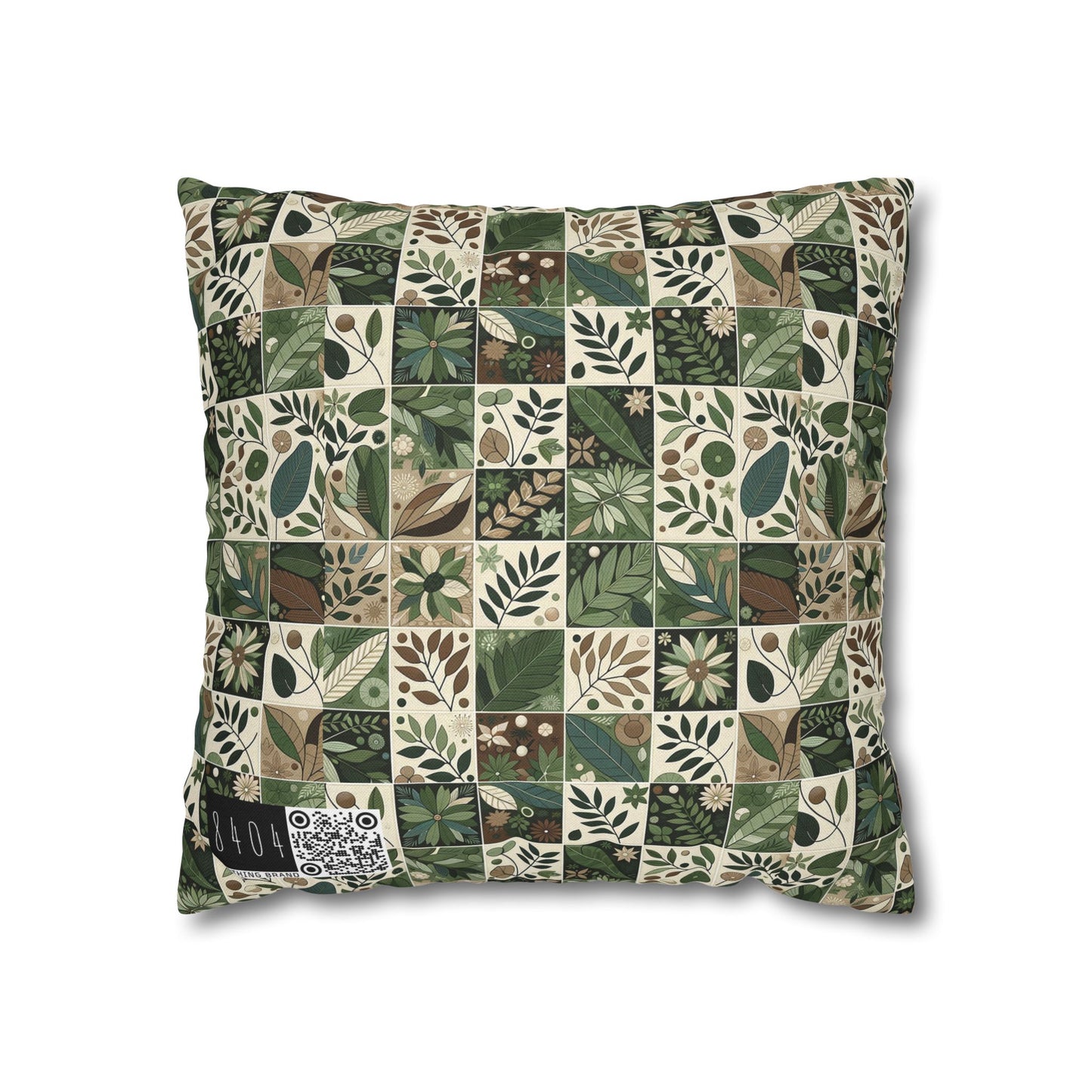 Streetwear Sustainability Environmentally Conscious Streetwear with a Natural Aesthetic Spun Polyester Square Pillowcase - 8404 Design-57