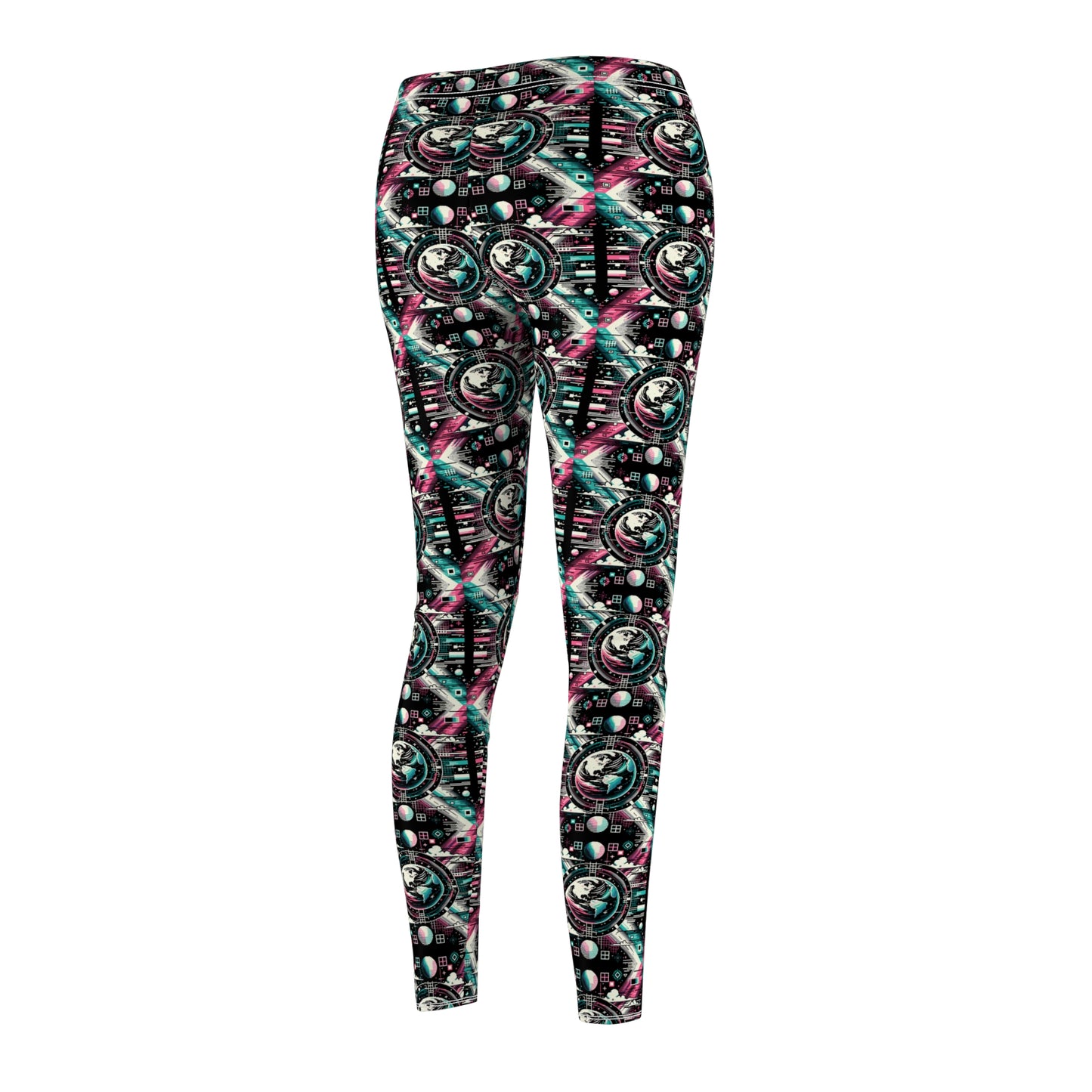 Digital Artistry Digital-native Streetwear Women's Cut & Sew Casual Leggings - 8404 Design-62