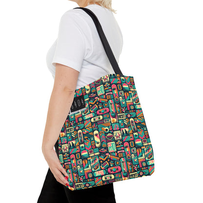 Skate Culture Revival Urban Retro Cool Tote Bag - 8404 Design-61