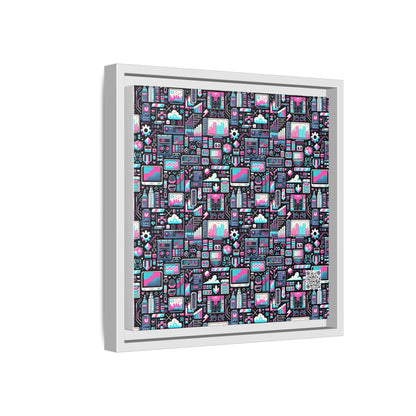 Digital Rebellion Youthful Streetwear with a Rebellious Digital Twist Matte Canvas, Framed (multi-color) - 8404 Design-71 B