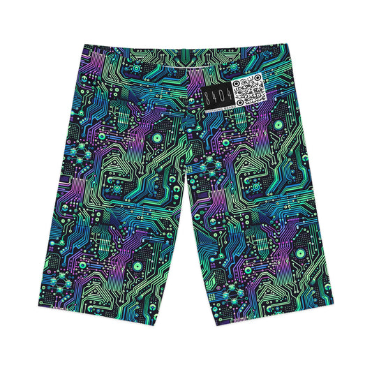 Tech-Infused Neon Tech-Forward Streetwear Women's Bike Shorts - 8404 Design-66