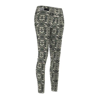 Cyber Garden Party Tech Garden Extravaganza Women's Cut & Sew Casual Leggings - 8404 Design-54