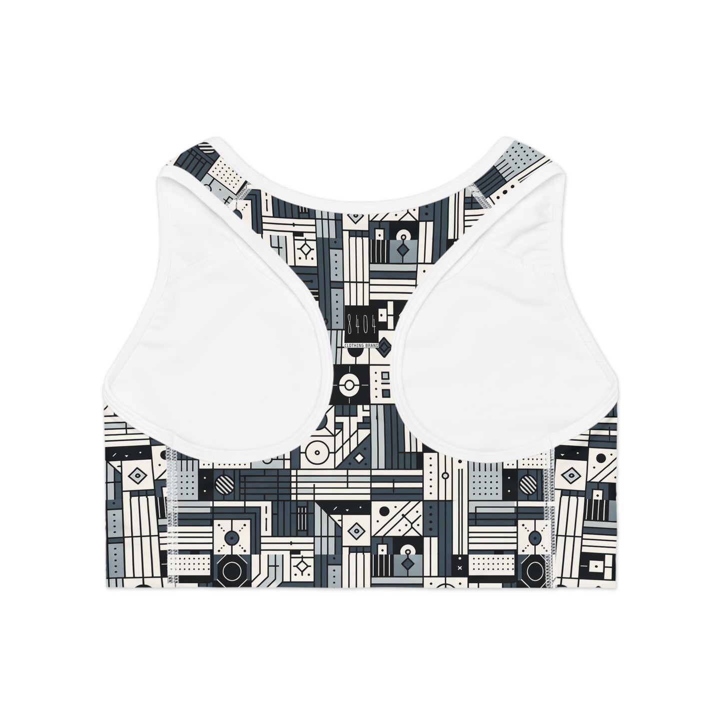 Digital Minimalism Minimalist Tech Sports Bra - 8404 Design-49