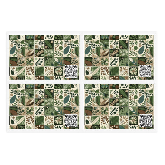 Streetwear Sustainability Environmentally Conscious Streetwear with a Natural Aesthetic Sticker Sheet - 8404 Design-57