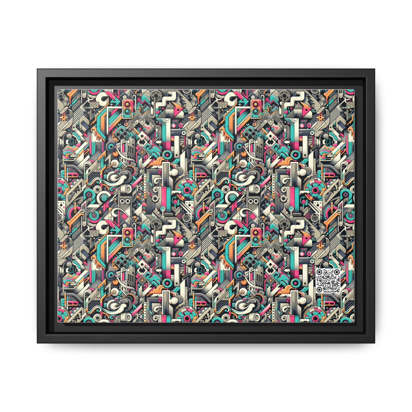 Digital Street Art Urban Street Style Matte Canvas, Framed (multi-color) - 8404 Design-74 A