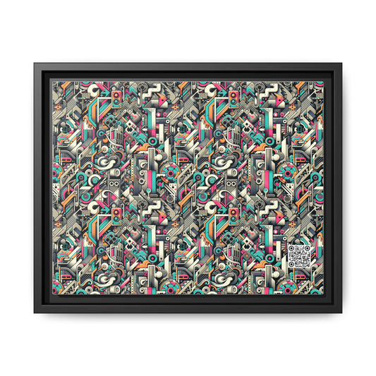 Digital Street Art Urban Street Style Matte Canvas, Framed (multi-color) - 8404 Design-74 A