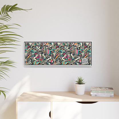 Digital Street Art Urban Street Style Matte Canvas, Framed (multi-color) - 8404 Design-74 B