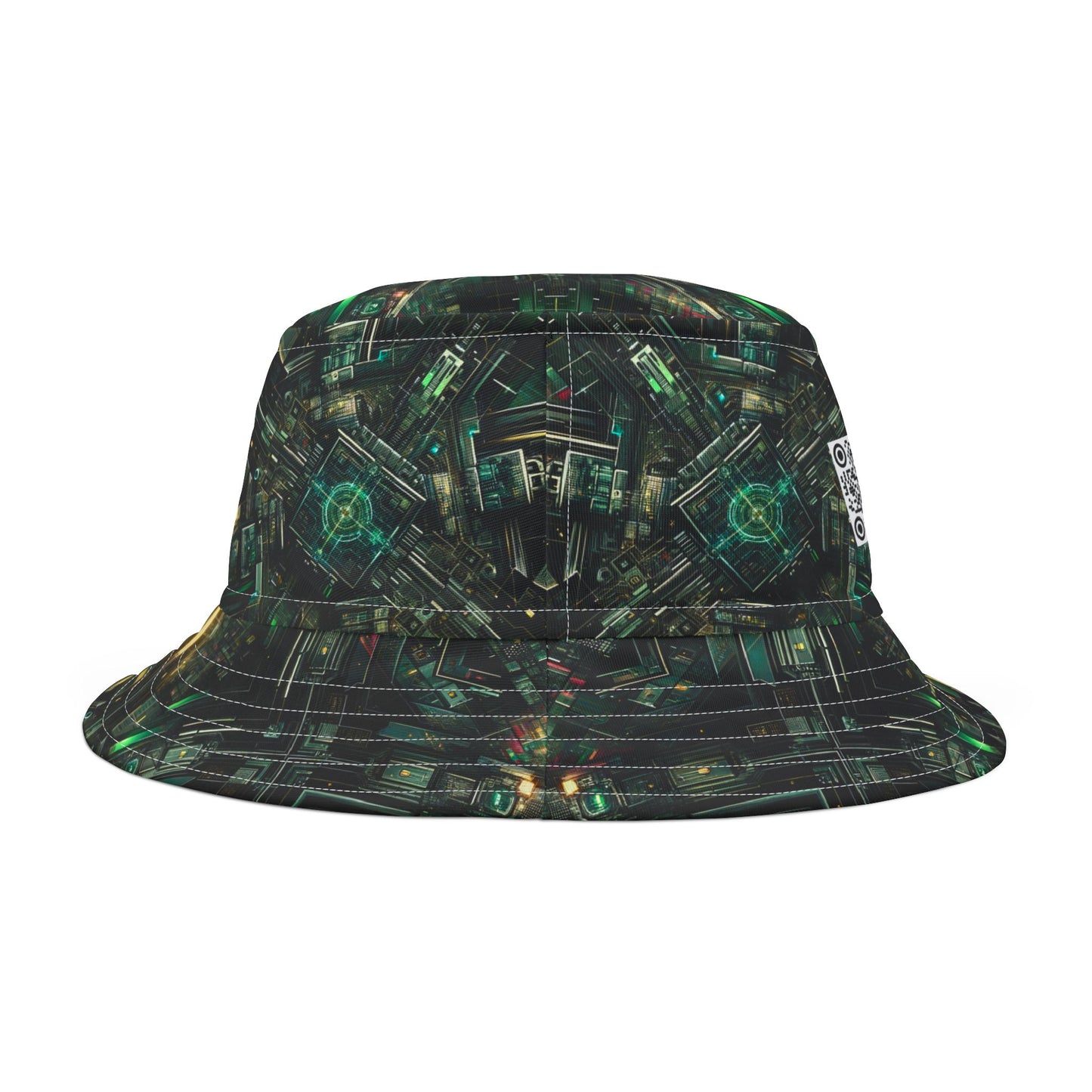 Tech Noir Graphics Tech-Inspired Streetwear Bucket Hat - 8404 Design-56