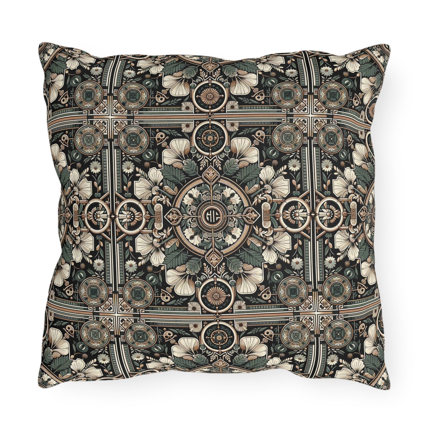 Cyber Garden Party Tech Garden Extravaganza Outdoor Pillow - 8404 Design-66