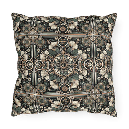 Cyber Garden Party Tech Garden Extravaganza Outdoor Pillow - 8404 Design-66