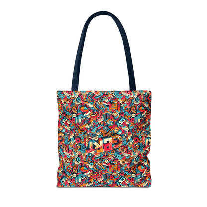 Neo-Traditional Street Art Modern Street Art Fusion Tote Bag - 8404 Design-58
