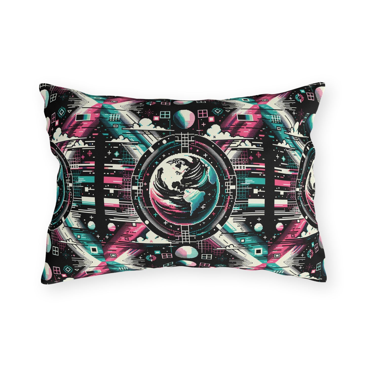 Digital Artistry Digital-native Streetwear Outdoor Pillow - 8404 Design-62